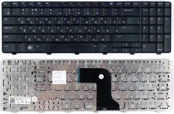 Клавиатура для ноутбука Dell Inspiron 15R, N5010, M5010, черная