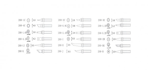 Жало для паяльника Quick QSS200-T-2B