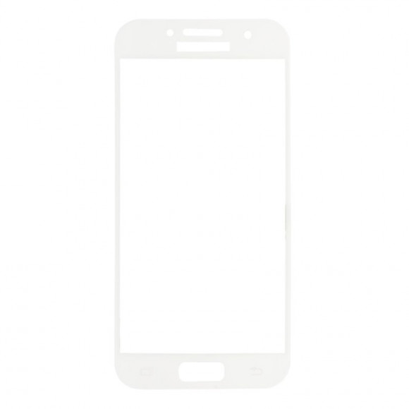 Защитное стекло Tempered Glass для Samsung Galaxy A3 2017 (A320F) (белая рамка)