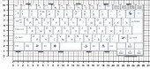 Клавиатура для ноутбука Fujitsu-Siemens Lifebook P7230 белая