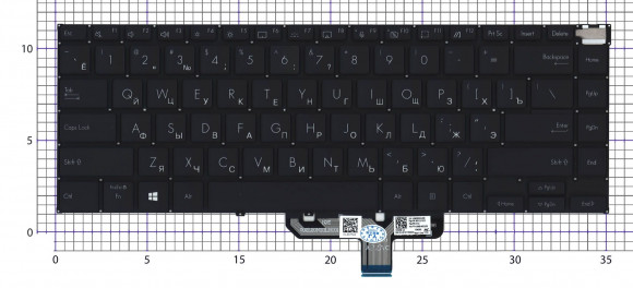 Клавиатура для ноутбука Asus ZenBook UX5400E черная