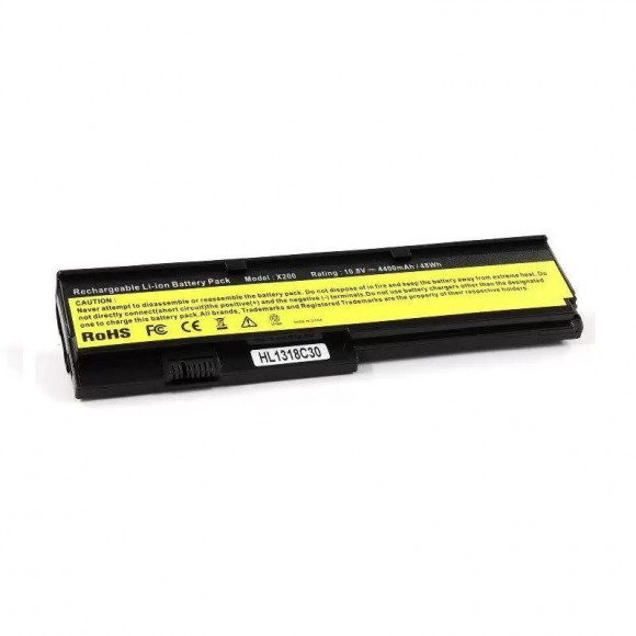 Аккумулятор (батарея) для ноутбука Lenovo ThinkPad X200, X200s, X201, X201i, X201s, (42T4534), 47+, 5200мАч, 10.8В