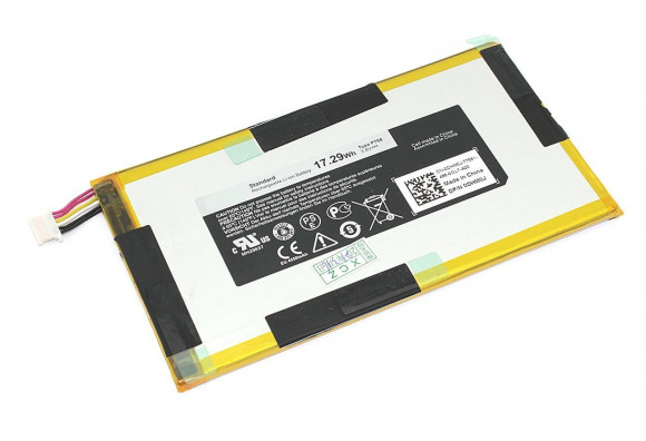 Аккумуляторная батарея P708 для Dell Venue 7 3740, 3.8В, 4550мАч 17.29WH