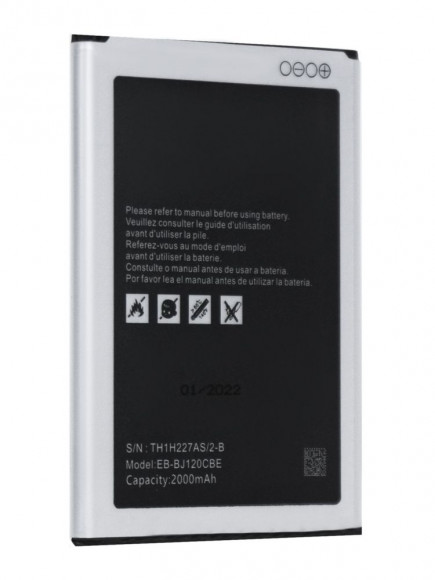 Аккумулятор Amperin EB-BJ120BBE для Samsung Galaxy J1 (J120F), 1800мАч Аккумулятор Amperin EB-BJ120BBE для Samsung Galaxy J1 (J120F), 1800мАч
