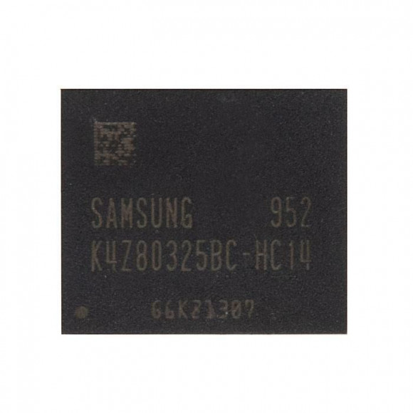 Видеопамять GDDR6 SAMSUNG K4Z80325BC-HC14 2019г. с разбора