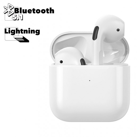 TWS Bluetooth гарнитура WK V4 BT 5.0, вкладыши, белый