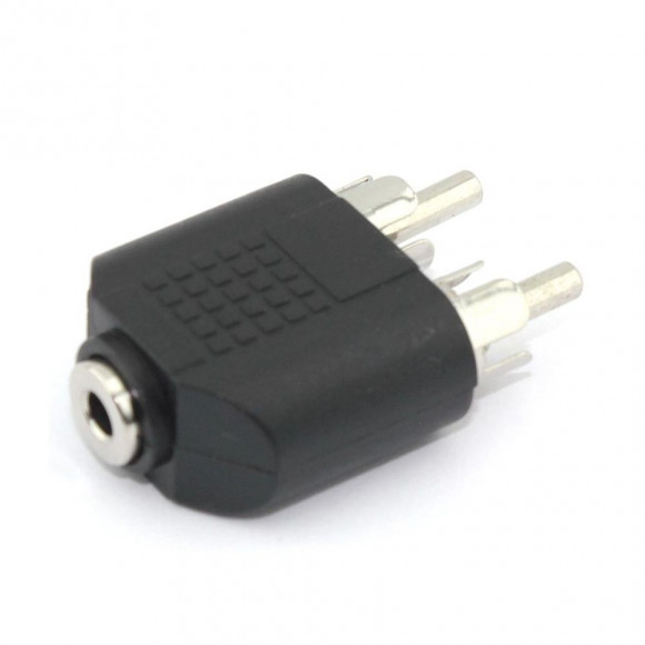 Переходник с RCA (тюльпан) 2 канала на miniJack