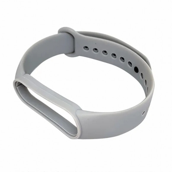 Ремешок для Xiaomi Band 5, 6 Sport силикон (серый)