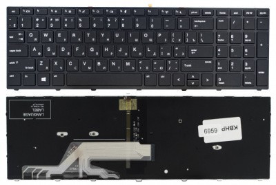 Клавиатура HP G5 455, BLACK, Backlite, RU