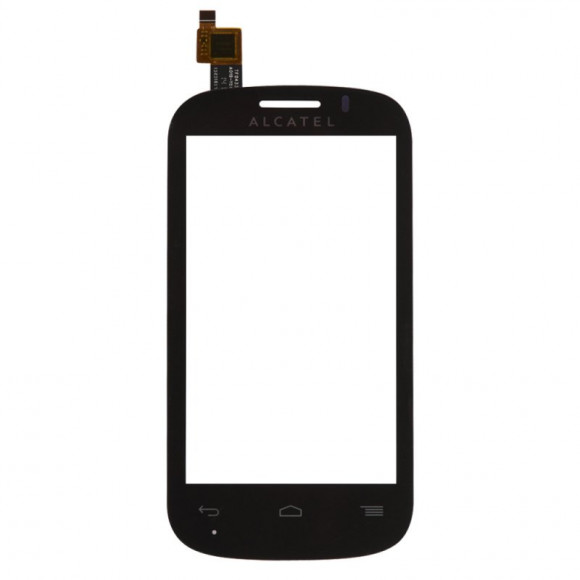 Сенсорное стекло (тачскрин) для Alcatel OT4032X, 4032D Pop C2(чёрный)