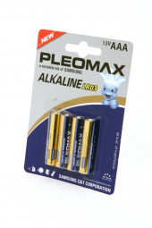Батарейка (элемент питания) PleoMax LR03 BL4, 1 штука Батарейка (элемент питания) PleoMax LR03 BL4, 1 штука