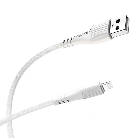Кабель USB BOROFONE (BX37) Wieldy для iPhone Lightning 8 pin (1м) (белый)