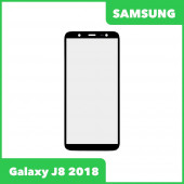 Стекло + OCA пленка для переклейки Samsung Galaxy J8 2018 (J810F), черный
