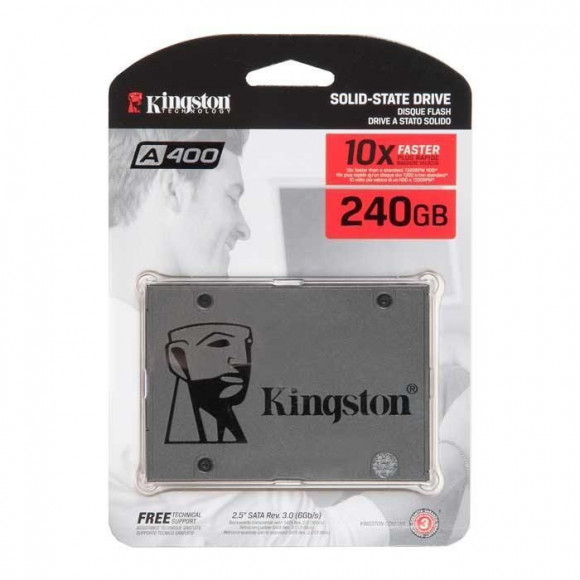 Твердотельный накопитель SSD Kingston SATA III 240GB SA400S37/240G A400 2.5"