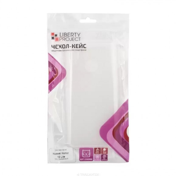 Чехол силиконовый "LP" для Huawei Honor 10 Lite TPU, прозрачный (европакет) Чехол силиконовый "LP" для Huawei Honor 10 Lite TPU, прозрачный (европакет)