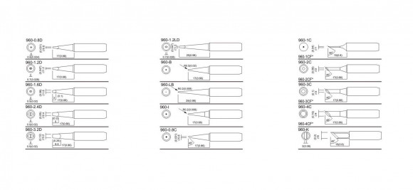 Жало для паяльника Quick QSS960-T-3CF