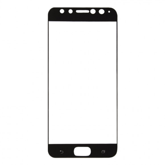 Защитное стекло "LP" для Asus ZenFone 4 Selfie Pro (ZD552KL) с рамкой 0.33 мм, 2.5D, 9H (ударопрочное)