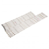 Светодиодная подсветка для телевизоров Samsung UE55JU, UE55KU, UE55MU, LM41-00135A, LM41-00136A, V5DU-550DCA-R1, V5DU-550DCB-R1 (комплект, 12 шт)
