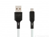 Кабель USB Vixion (K27) MicroUSB, 1 метр, белый