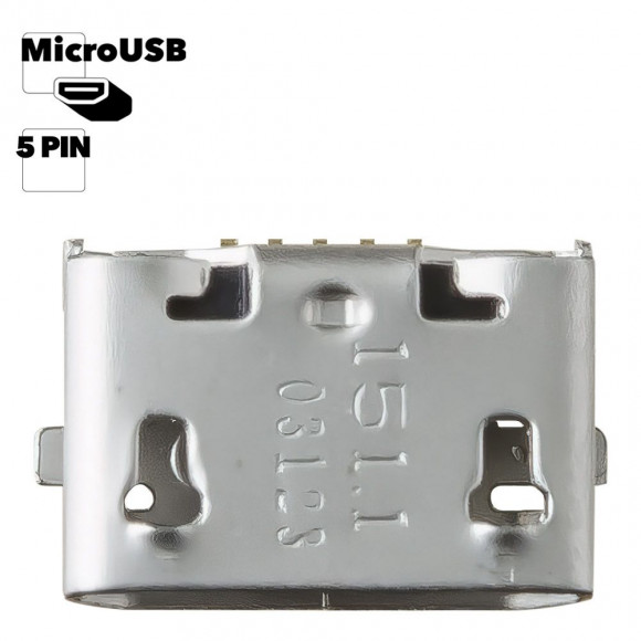 Системный разъем (разъем зарядки) для Nokia Lumia 710, Lumia 208 (MicroUSB)