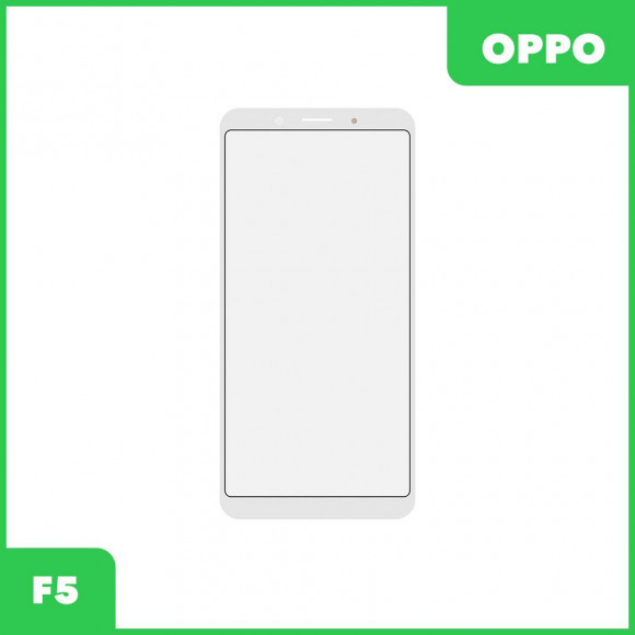 Стекло для переклейки дисплея Oppo F5, белый