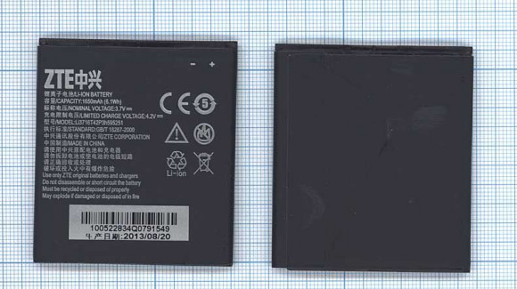 Аккумулятор Li3817T43P3h595251 для ZTE Flash ZTE N789+, 3.7В 5.55Wh
