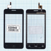 Сенсорное стекло (тачскрин) для Fly Stratus 3 (FS404), черный Сенсорное стекло (тачскрин) для Fly Stratus 3 (FS404), черный