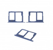 Держатель (лоток) SIM-карты для Samsung Galaxy A6 2018 (A600F), синий