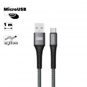 USB Дата-кабель Earldom EC-091M MicroUSB, 1 метр, черный USB Дата-кабель Earldom EC-091M MicroUSB, 1 метр, черный