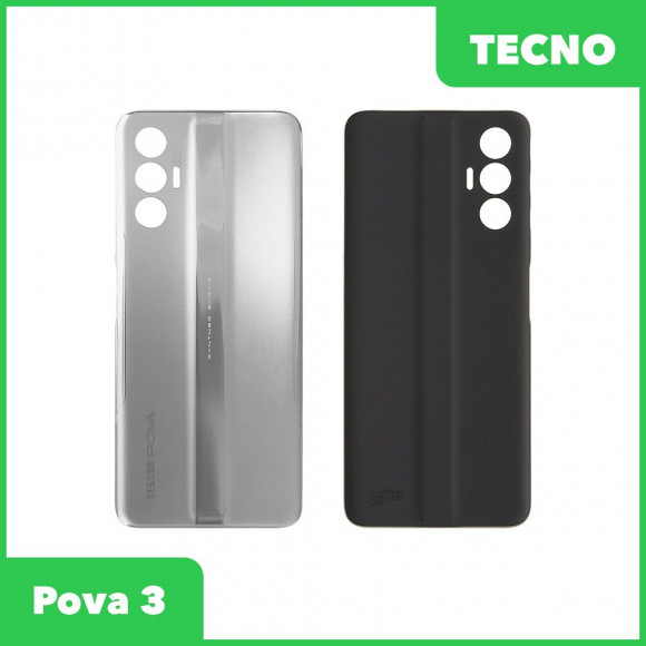 Задняя крышка для Tecno Pova 3 (серебристый)