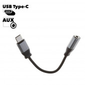 Адаптер Earldom ET-OT51 USB Type-C to 3.5мм AUX & Headset Adapter, черный Адаптер Earldom ET-OT51 USB Type-C to 3.5мм AUX & Headset Adapter, черный