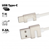 USB кабель Remax Metal Series Cable RC-089a USB Type-C, белый USB кабель Remax Metal Series Cable RC-089a USB Type-C, белый