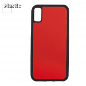 Защитная крышка "LP" для Apple iPhone X "Термо-радуга" оранжевая-желтая (европакет)