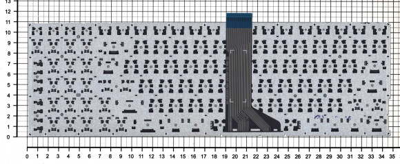 Клавиатура для ноутбука Asus X553, X555L, Vivobook A551C, D550C, F551C, P551C, R512C, TP550L, плоский ENTER, черная
