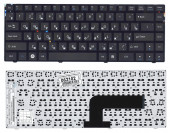 Клавиатура для ноутбука DNS Pegatron B14Y, Clevo W740, черная с рамкой