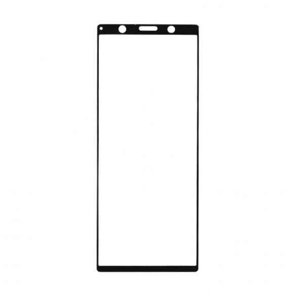 Защитное стекло "LP" для Sony Xperia 5 Thin Frame Full Glue с рамкой (черное)