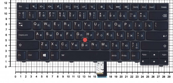 Клавиатура для ноутбука Lenovo ThinkPad T440, T440P, T440S, черная с подсветкой