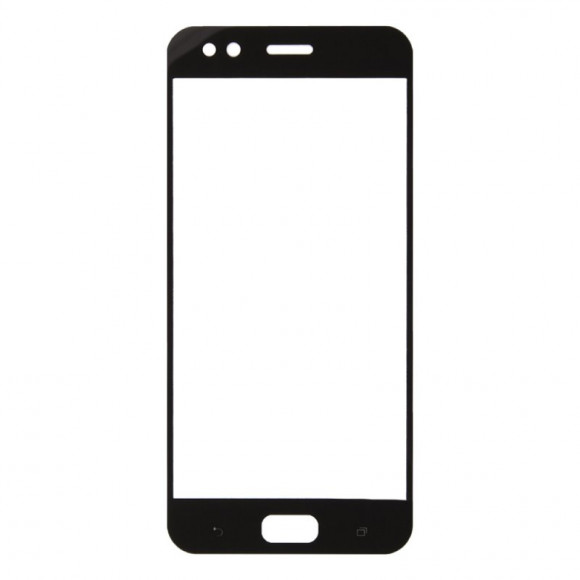 Защитное стекло "LP" для Asus ZenFone 4 (ZE554KL) с рамкой 0.33 мм, 2.5D, 9H (ударопрочное)
