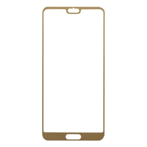 Защитное стекло "LP" для Huawei P20 Tempered Glass 0.33 мм 9H (золотая рамка)