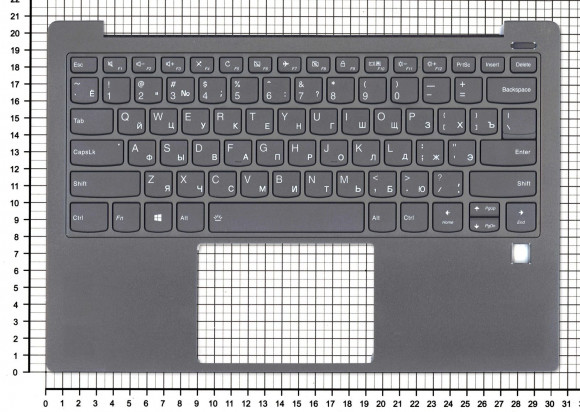 Клавиатура для ноутбука Lenovo Yoga 730-13IKB, черная с подсветкой