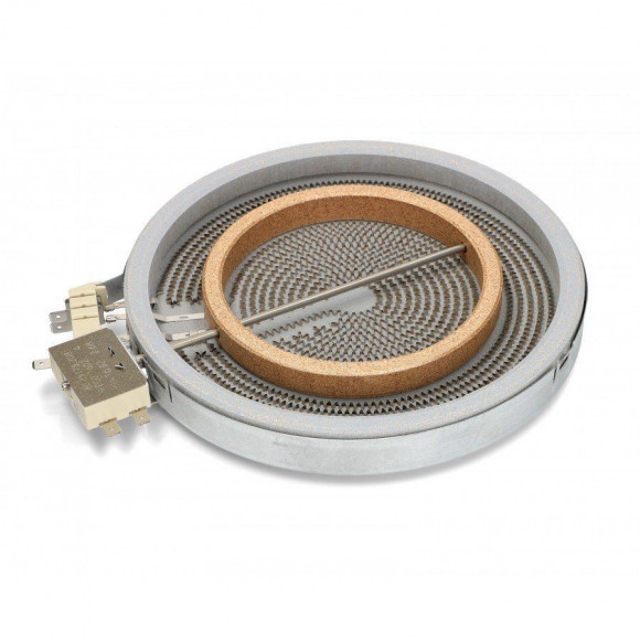 Конфорка стеклокерамики 1900/800w (для стеклокерамики, д-195-120мм, двухзонный)