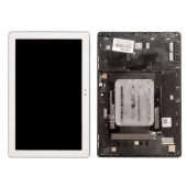 Дисплей в сборе с тачскрином и передней панелью для Asus ZenPad 10 Z300CG зеленый шлейф, белый, оригинал с разбора Дисплей в сборе с тачскрином и передней панелью для Asus ZenPad 10 Z300CG зеленый шлейф, белый, оригинал с разбора