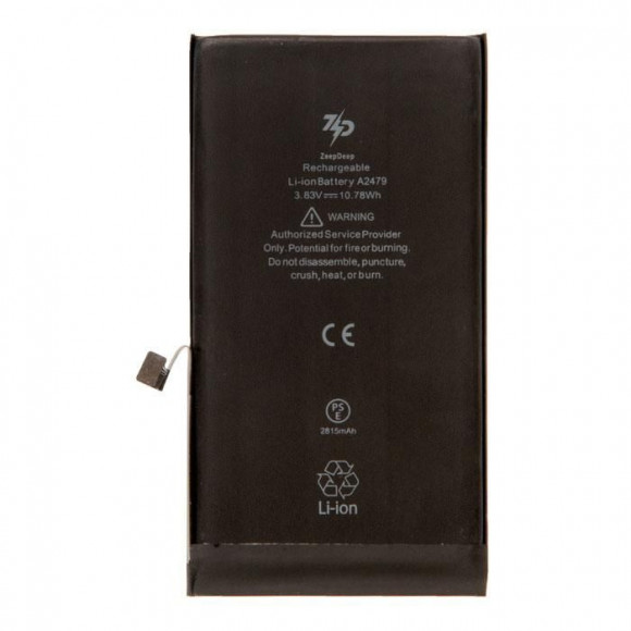 Аккумулятор для телефона iPhone 12, iPhone 12 Pro ZeepDeep Pro-series: батарея 2815 mAh, монтажные стикеры, прокладка дисплея
