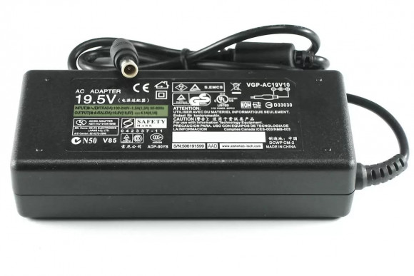 Блок питания (зарядное) для ноутбука Sony Vaio 19.5В, 4, 1A, 6.5pin, (High Copy)
