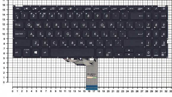 Клавиатура для ноутбука Asus Pro P3540, черная