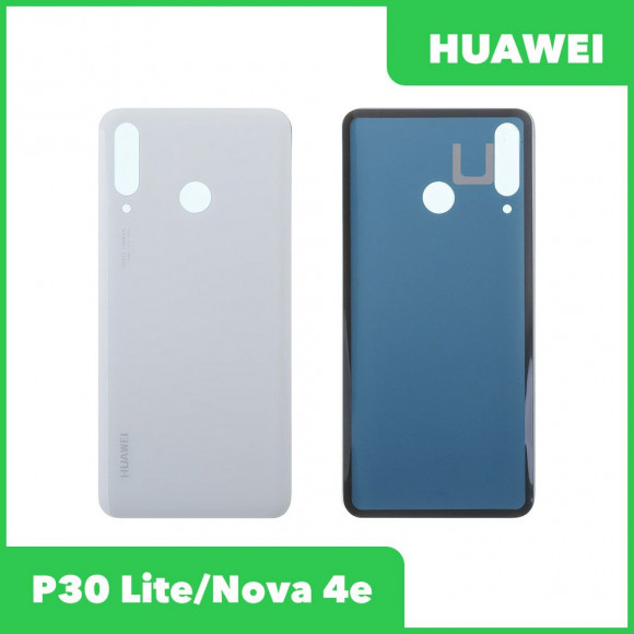 Задняя крышка для Huawei P30 Lite, Nova 4e (MAR-LX1M, MAR-AL00) (белый)