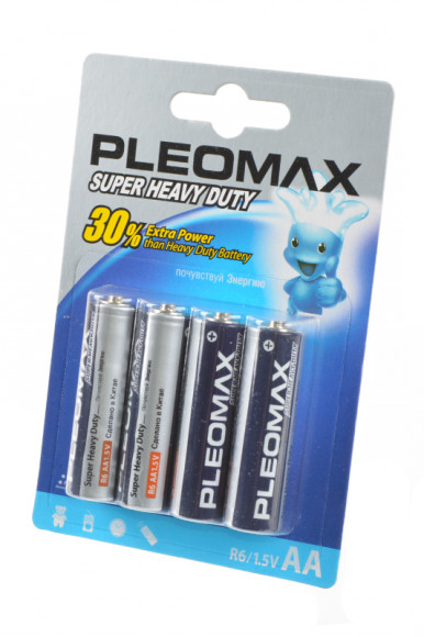 Батарейка (элемент питания) PleoMax R6 BL4, 1 штука