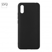 Силиконовый чехол "LP" для Xiaomi Redmi 9A TPU, черный, непрозрачный (европакет)