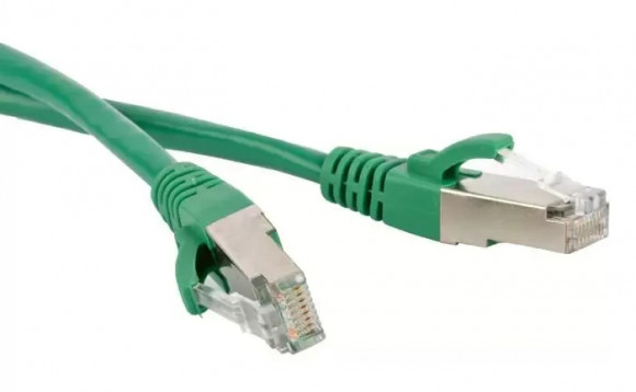 Патч-корд RJ45 - RJ45, 4 пары, FTP, категория 5е, 0.5 м, зеленый, LSZH, LANMASTER, LAN-PC45/S5E-0.5-GN