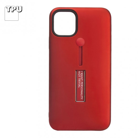 Защитная крышка "LP" для Apple iPhone 11 Pro 5.8" Hard TPU Case "I WANT PERSONALITY...", красный